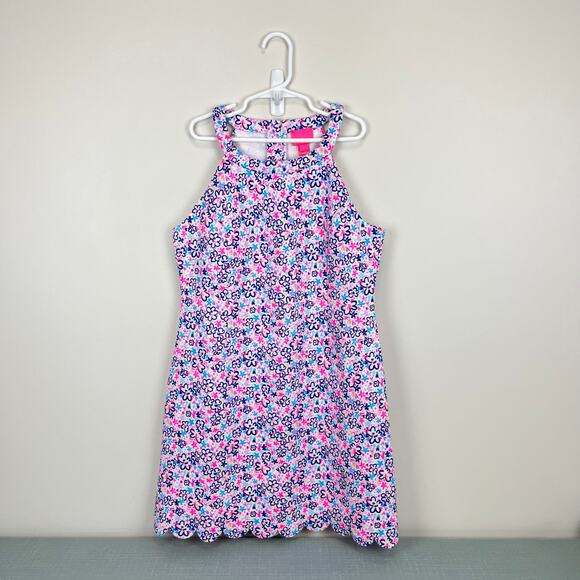 Lilly Pulitzer Girls Sophelia Shift Multi Fun Sun Repeat Ditsy Floral 14 - Picture 1 of 6